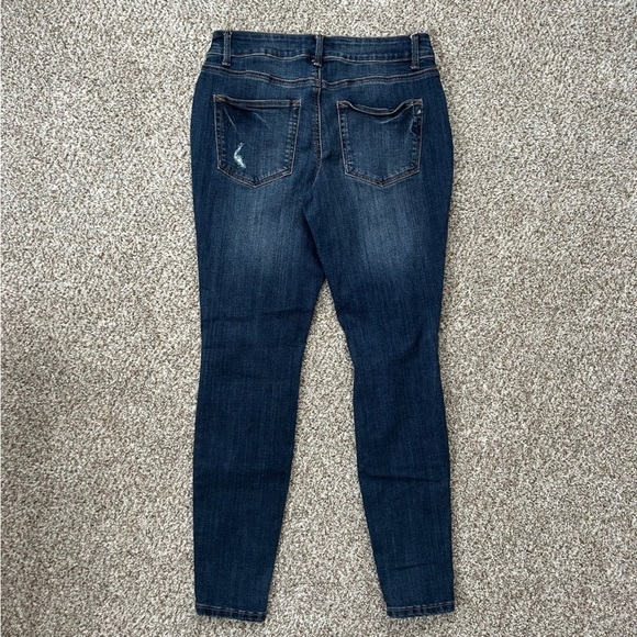 Maurices Mid-rise Distressed Skinny Blue Jeans Denim stretch Medium 8 - Picture 7 of 7